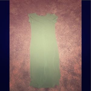 2 for 1 price Green & Burgundy midi bodycon dress